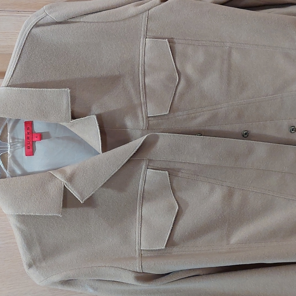 Burns cropped wool jacket